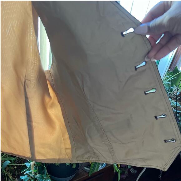 Vintage Brown Felt Suit Vest Size M Button Front Pockets Men Unisex Regency Goth - Picture 13 of 16